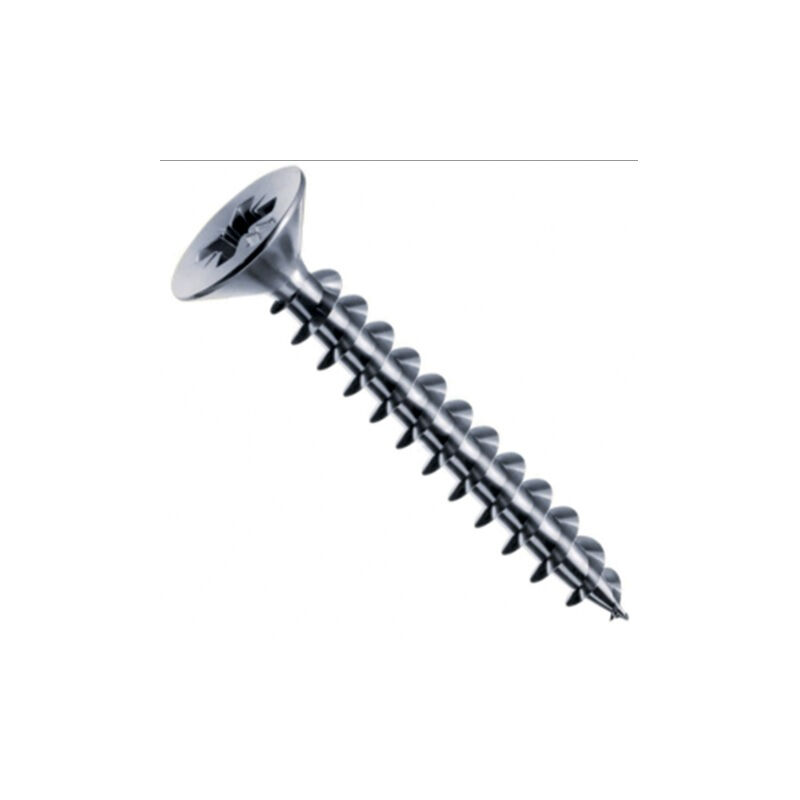 Panelvit Vite a testa cilindrica Pozidriv - Filettatura intera - Zincato bianco - Ø3x18mm - Confezione da 500 - PVACZP300180B8C - Mustad