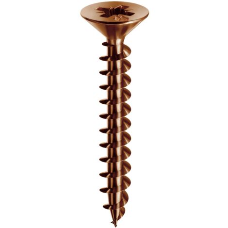 VITI PANELVIT BRONZATE TESTA SVASATA PIANA PZ2 MUSTAD 200 PEZZI 4,5X60
