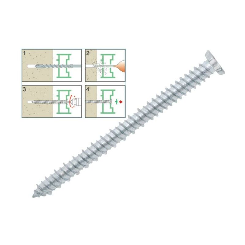 Ferra - viti per calcestruzzi tsp torx 7,5X 80