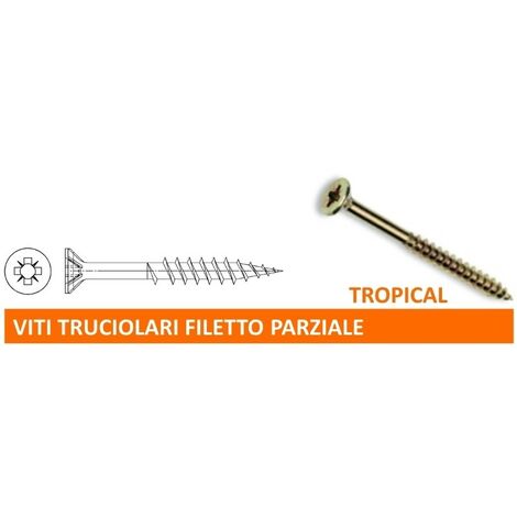 Viti per legno a croce 4 x 60 - 100 Pz