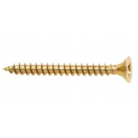 Viti per legno temprate 4,5x80mm 9pz PZ2 oro