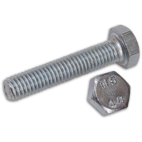 Viti per Metallo Zincate classe 4.8 TE 6x 80 mm Senza Dado conf. 200 pz