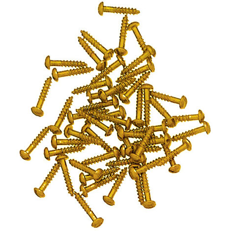 VITI TESTA BOMBATA FERRO OTTONATO 2X10 MM- METAL STYLE- 1,0 centinaia