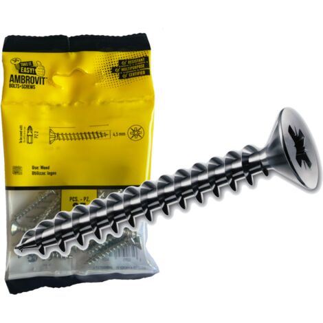 VITI TRUCIOLARE TP MM 6    X 70 ZINCATE BLISTER 15PZ