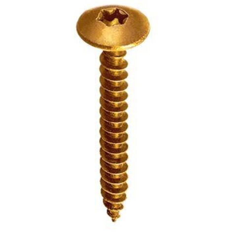 Viti truciolari Torx zincate giallo con collare 6,0 x 40 - 1 Kg.