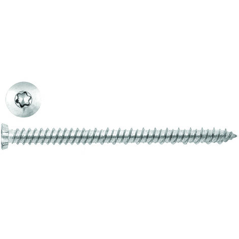 Viti vf per calcestruzzo testa svasata piana torx zincata bianca - ø mm.7,5x100