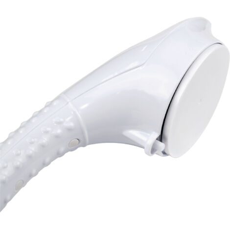 Vitility Badezimmer Haltegriff, Wandstange mit Saugnäpfen, mobile Sicherheitsstütze für Dusche Bad Toilette Treppe, rutschfestes ABS, Tragkraft 60 kg, leichte gerade Stange 40 cm, weiß