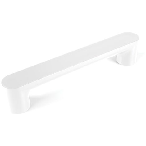 Vitility Poignée salle de bain ID, barre murale de sécurité pour douche baignoire toilette, ABS, charge 150 kg, barre droite 35 cm, blanc, avec kit de fixation