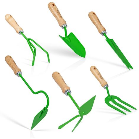 Set da giardinaggio Paletta Zappetta con rastrello Kit attrezzi giardino  Ingco HFTT858 + HGT979K