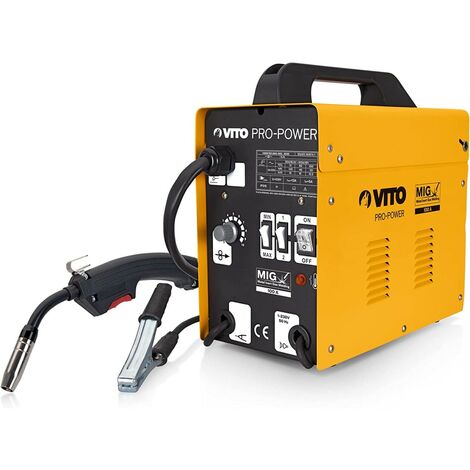 Vito – Poste à souder MIG 100A sans gaz – Régulation automatique du fil – Soudage tôles carrosserie – Protection anti-surchauffe - GAS 100 A