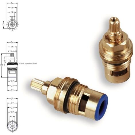 Vitone 1/2" ceramico 90° asta mm.19.5-br.7.8x18-dx 802400OL907.818