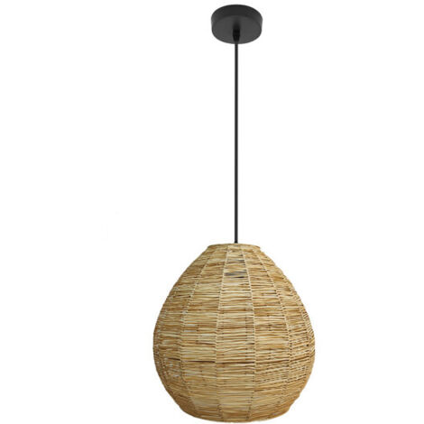 Vitox suspension Noir/Naturel Végétal Marine 1xE27 (4585xØ35x35cm)