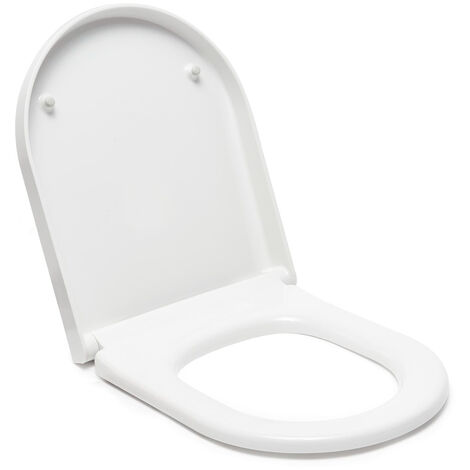 Vitra – Abattant WC classique en Duroplast blanc brillant – Longueur 50,2 cm – Fixation standard pour installation facile