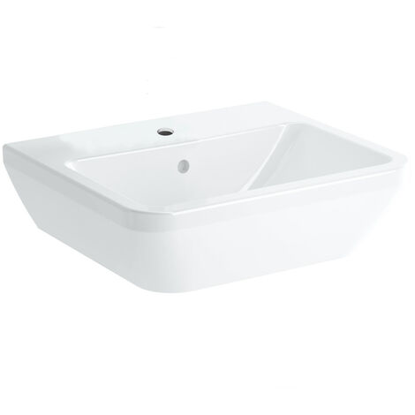 Vitra  Integra Lavabo sospeso 50x43 cm con foro per rubinetto centrale, Bianco (7048-003-0001)