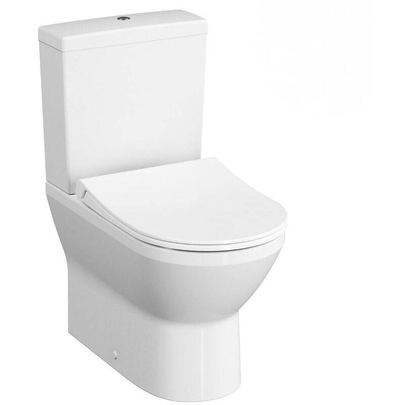 Vitra - Integra Pack wc à poser sans bride avec abattant frein de chute et réservoir, Blanc (9859-003-7202)