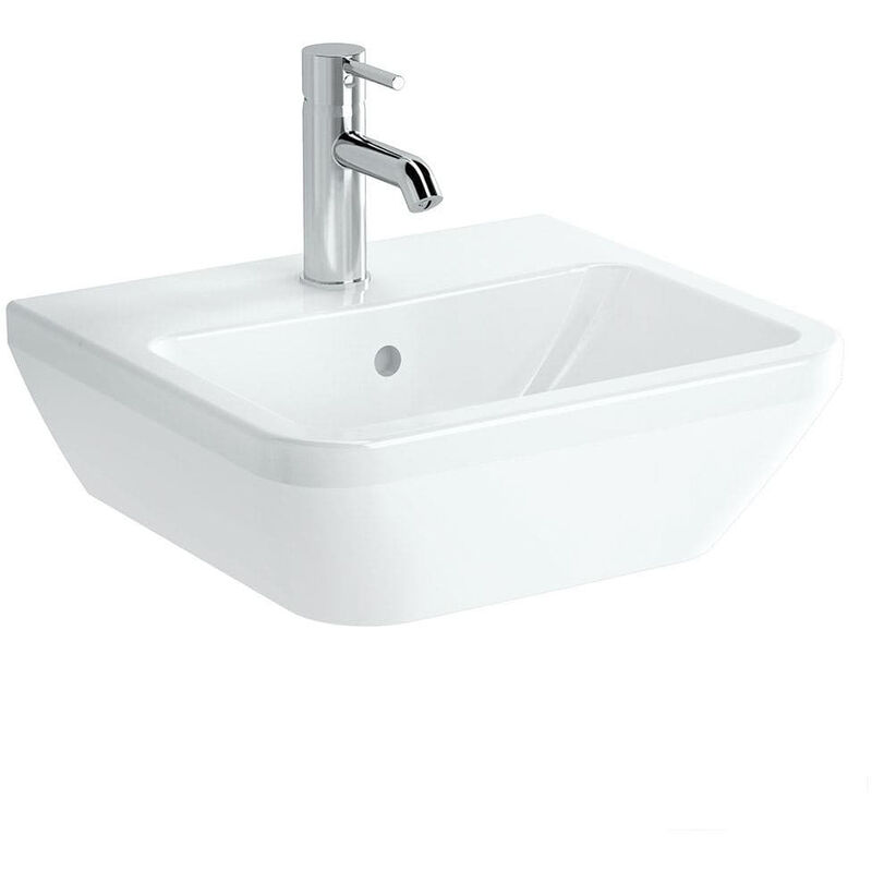 Integra round 45x40 cm basin with central tap hole, White (7047-003-0001) - Vitra