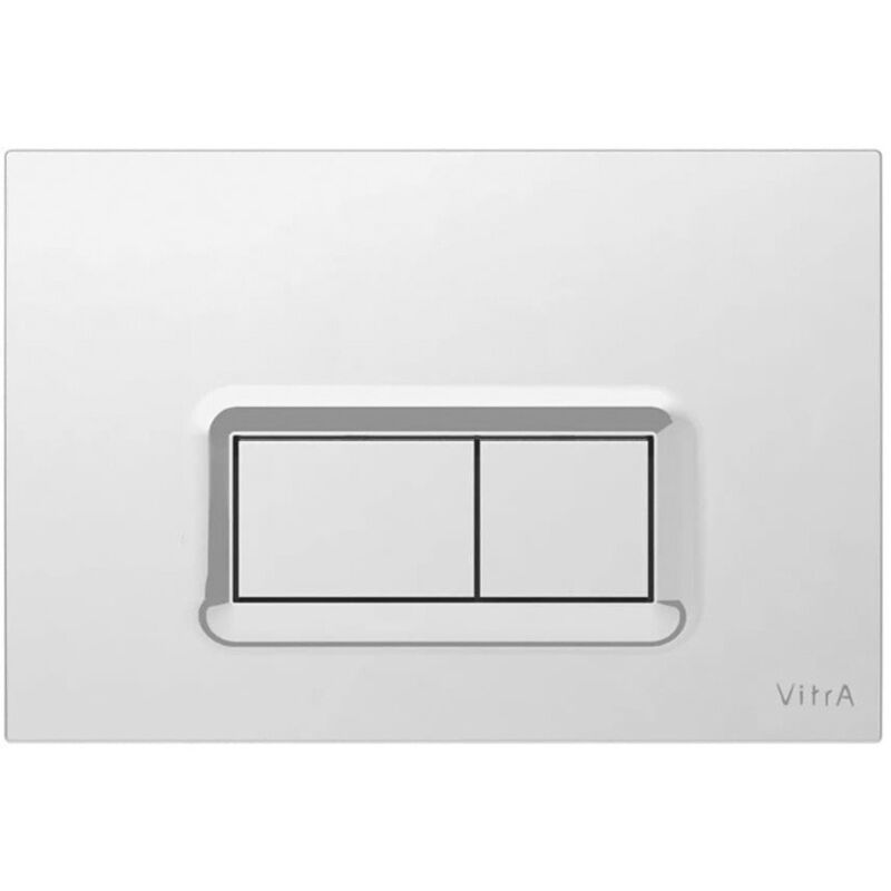 Loop r plaque de déclenchement double touche, chrome (740-0680) - Vitra