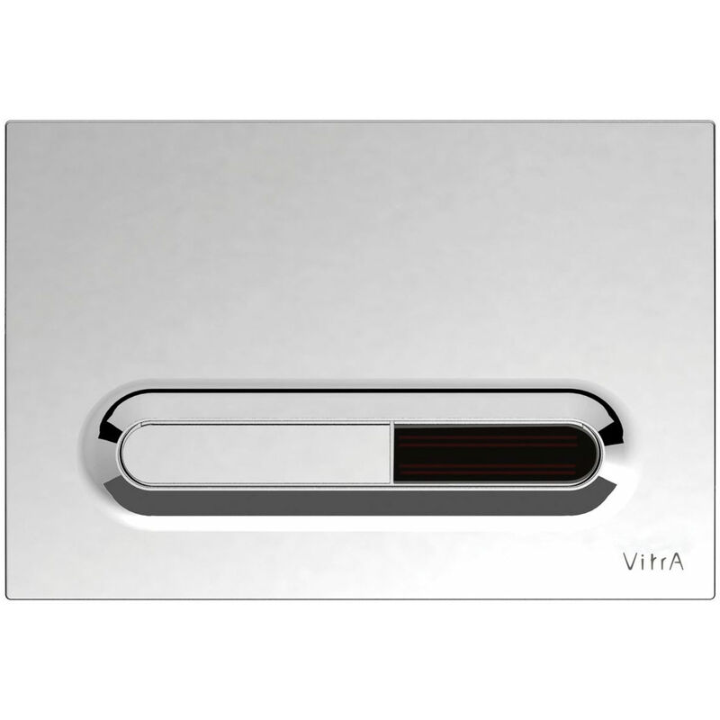 Loop T Electronic Toilet Flush Plate - Chrome - Vitra