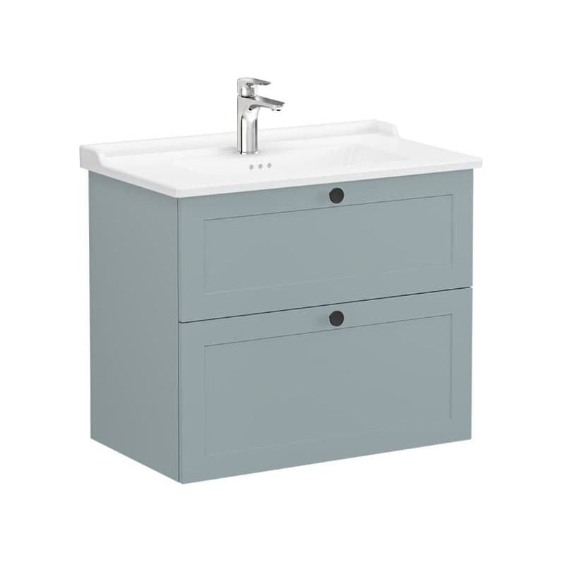 Vitra - Meuble de salle de bain avec lavabo Root 80x67x46 cm vert mat (ROOTC80GINTC)