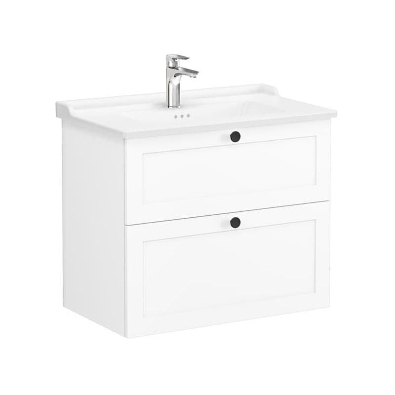 Vitra - Meuble de salle de bain avec lavabo Root 80x67x46 cm blanc mat (ROOTC80WINTC)
