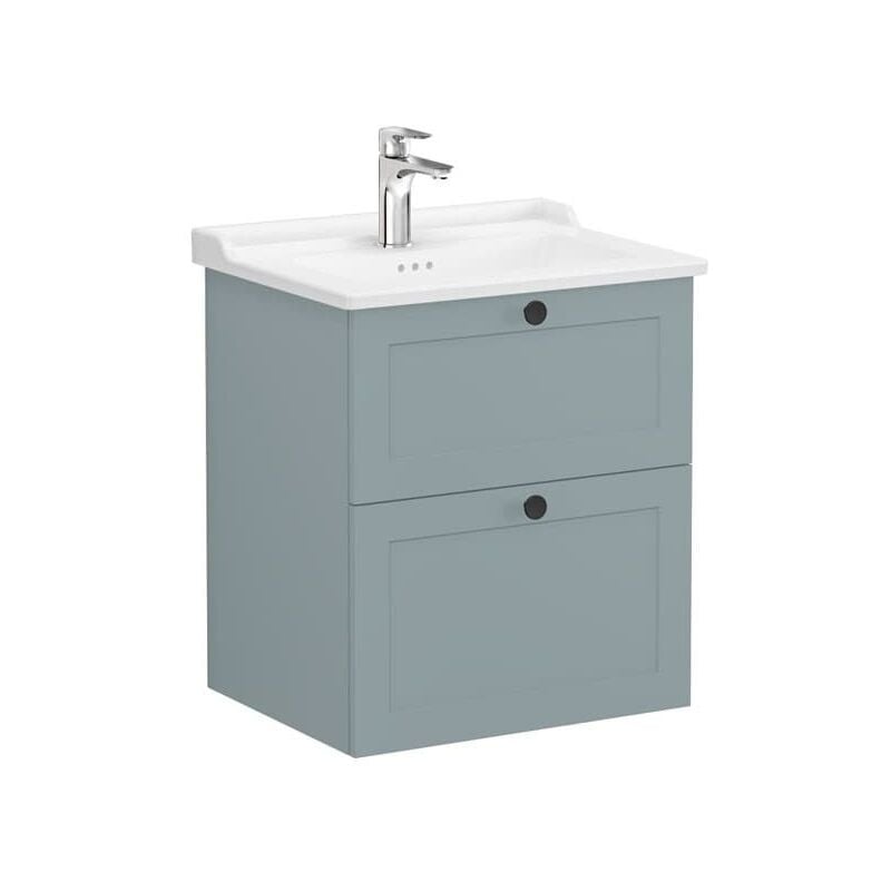 Vitra - Meuble de salle de bain avec lavabo Root 60x67x46 cm vert mat (ROOTC60GINTC)