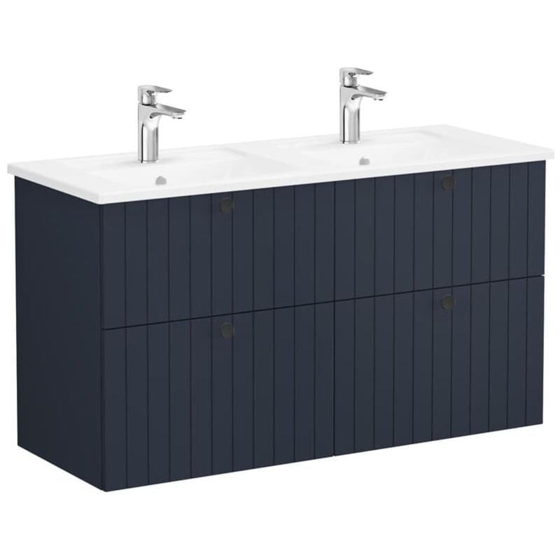 Vitra - Meuble de salle de bain avec lavabo Root 120x67x46 cm bleu mat (ROOTG120BINTS)
