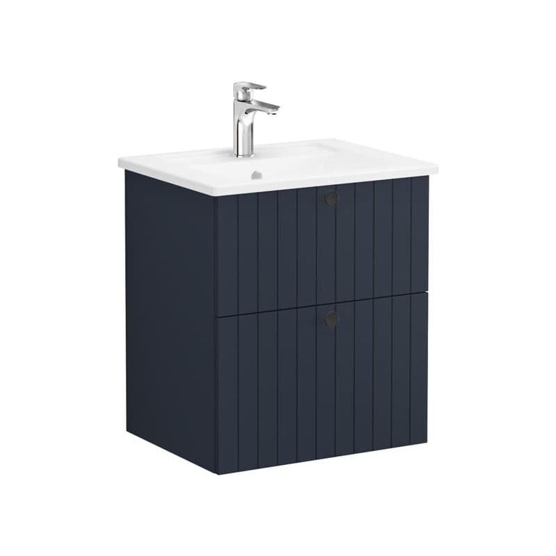 Vitra - Meuble de salle de bain avec lavabo Root 60x67x46 cm bleu mat (ROOTG60BINTS)