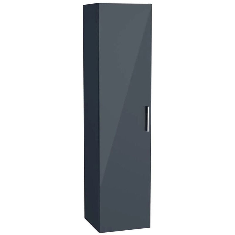 Vitra - Mia armoire 145x35x35 cm pour salle de bain, porte softclose, anthracite brillant (MIAV35A)