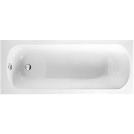 Vitra Optima Single Ended Rectangular Bath 1600mm X 700mm 0 Tap Hole