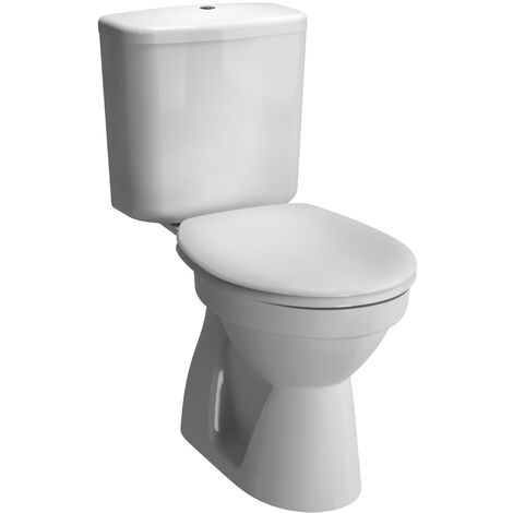 Vitra – Pack WC suspendu NORMUS blanc 3/6l sortie verticale – Chasse d'eau économique – Réservoir céramique – 9770B0030599