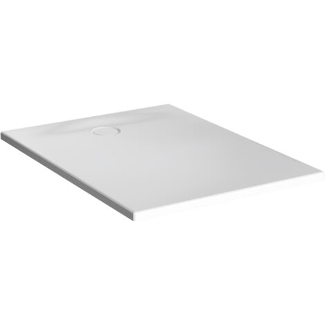 Vitra – Receveur de douche rectangulaire 100x80 cm – Acrylique blanc mat texturé – Ultra-plat et recoupable – Surface antidérapante PN 24