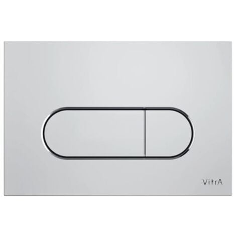 Vitra Root Round Plaque de déclenchement double touche, Chromé (740-2280)