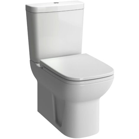 Vitra S20 Close Coupled Toilet Closed Back Push Button Cistern - Standard Seat