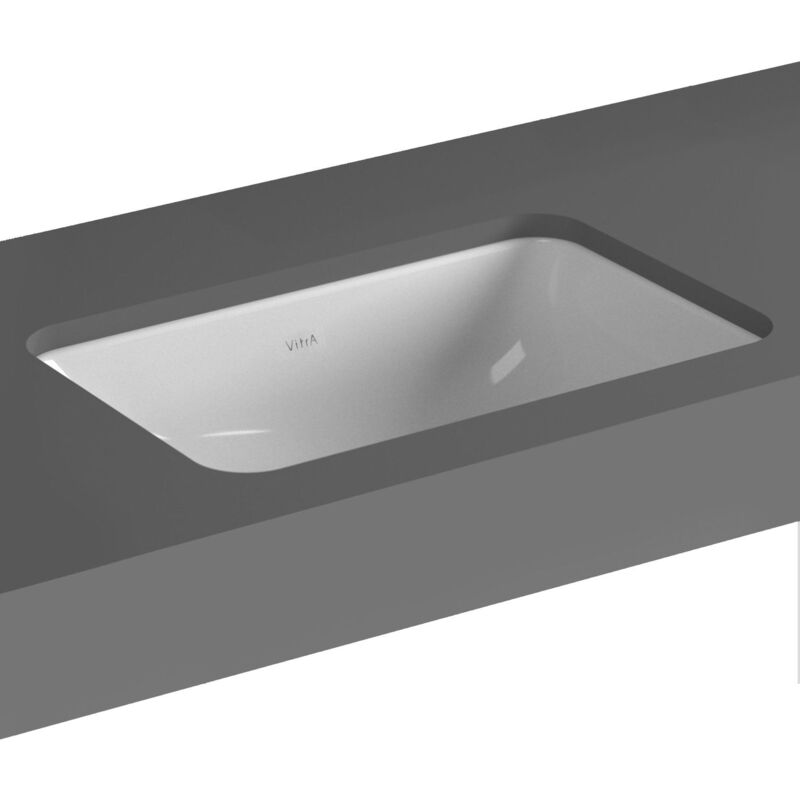 S20 Compact Under-Counter Basin 500mm Wide 0 Tap Hole - Vitra