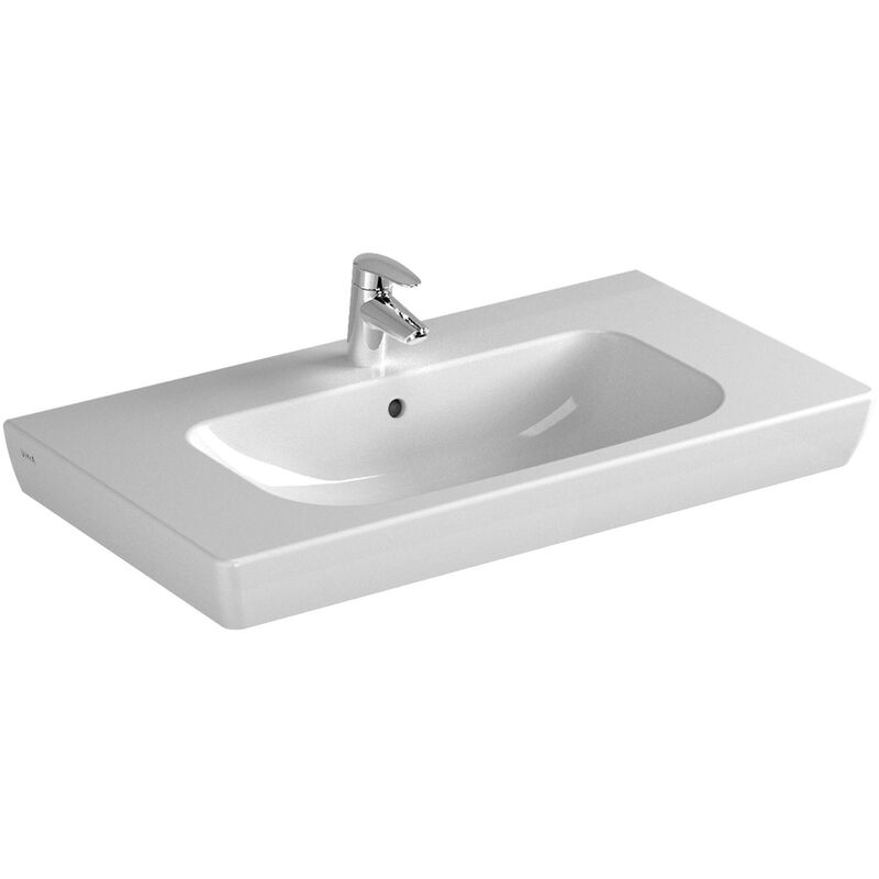S20 Vanity Basin 850mm Wide 1 Tap Hole - Vitra