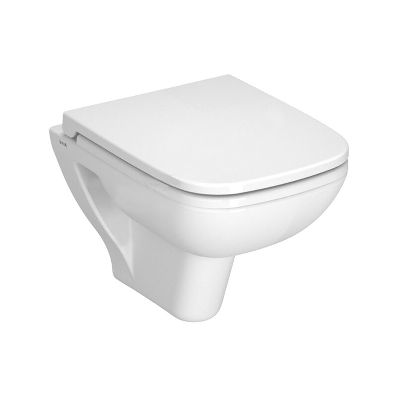 S20 Wall Hung Toilet Pan 520mm Projection - Soft Close Seat - Vitra