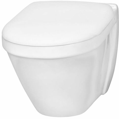 Vitra S50 480mm Short Projection Wall Hung Toilet - Soft Close Seat