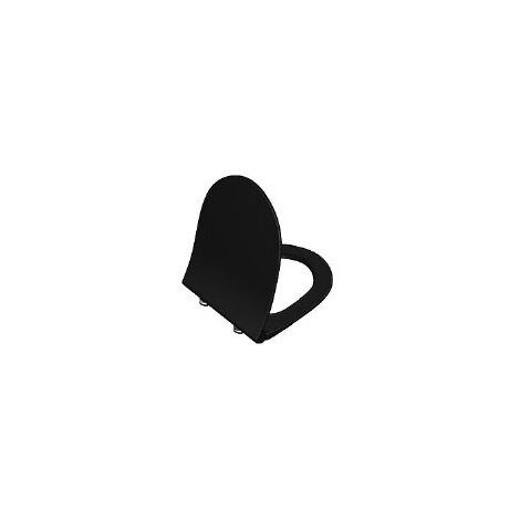 Vitra SENTO Tapa inodoro ultrafina con cierre amortiguado, negro mate (120-083R009)