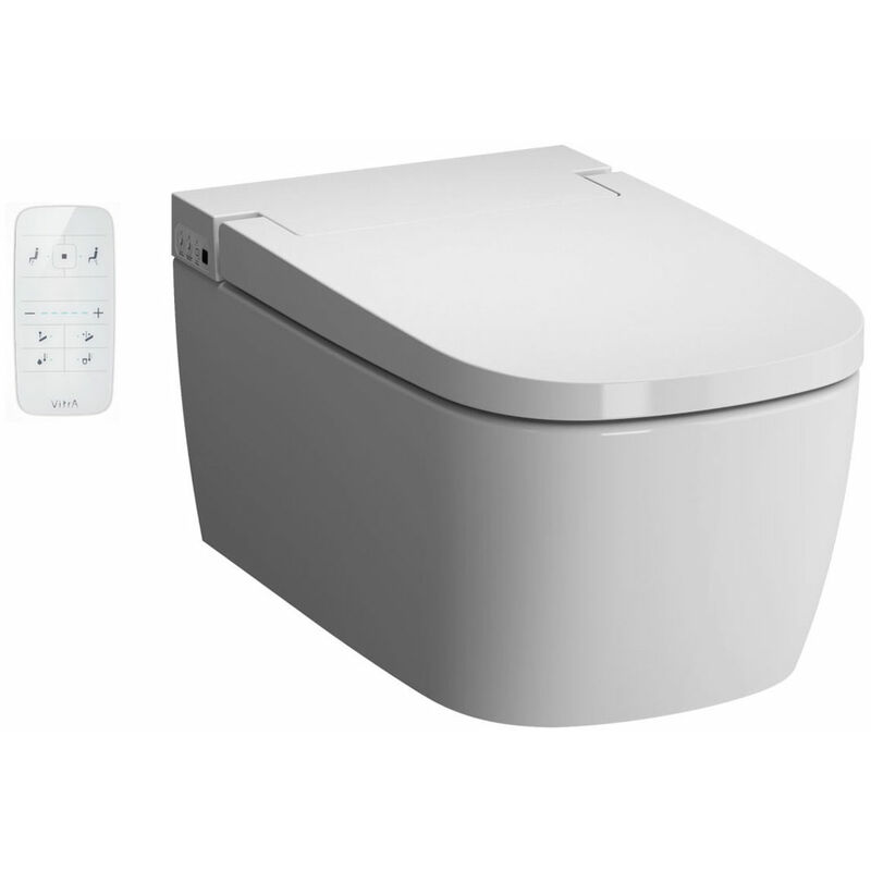 V-Care Essential Wall Hung Smart Toilet - Soft Close Seat - Vitra