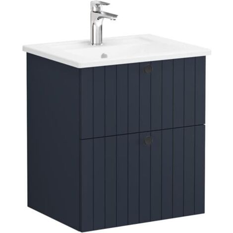 Vitra  Vitra Mueble de baño con lavabo Vitra Root 60x67x46 cm azul mate (ROOTG60BINTS)