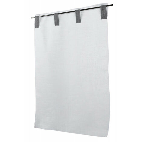 Vitrages Passants à la paire "Veronica" - 68x160cm - Blanc
