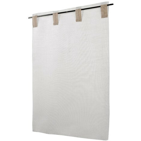 Vitrages Passants à la paire "Veronica" - 68x160cm - Ecru