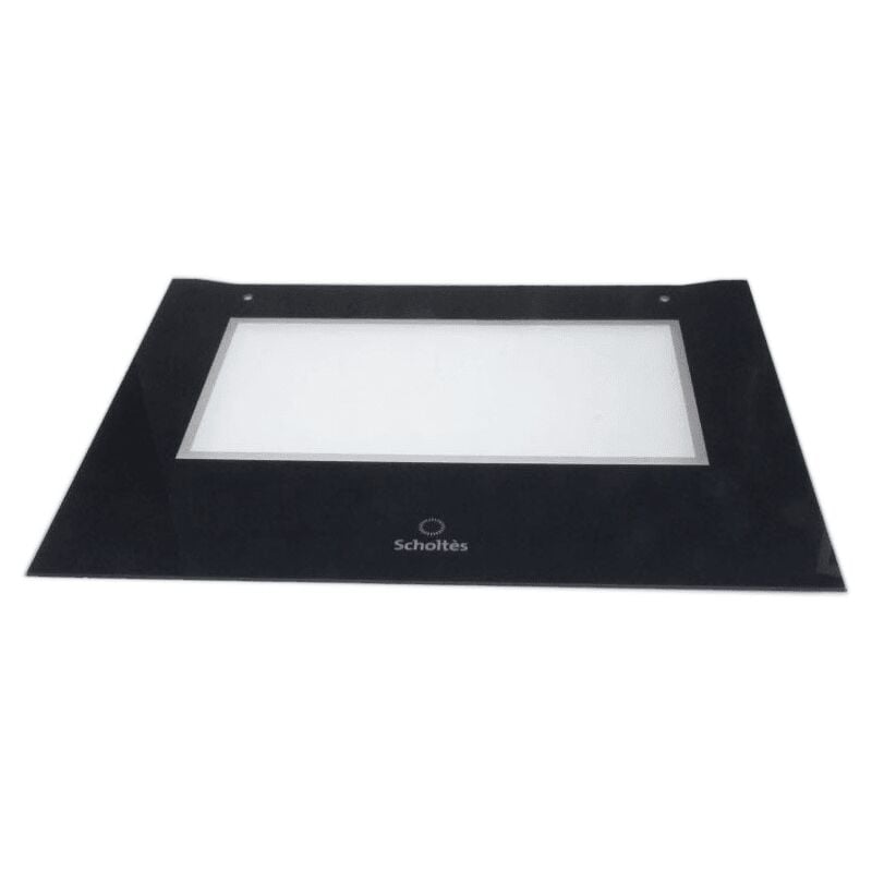 Vitre de facade de porte noire pour four Scholtes C00273524