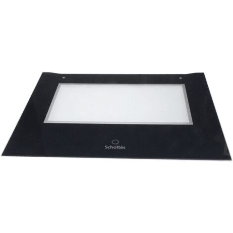 VITRE DE FACADE DE PORTE NOIRE POUR FOUR SCHOLTES - C00273524
