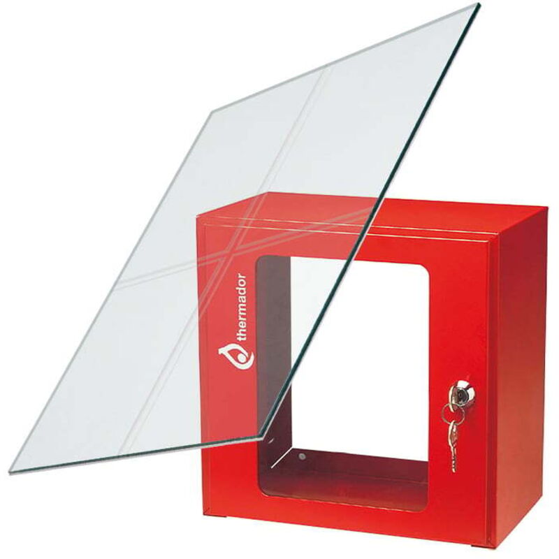 Vitre de rechange 360x360 mm pour coffret sous verre dormant Thermador