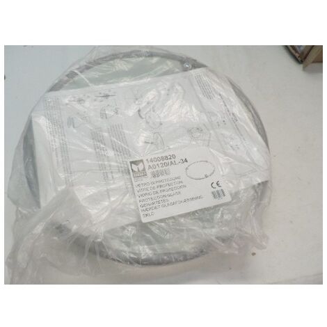 Vitre en verre trempé Ø 410mm avec clips de fermeture alu pour réflecteurs alu IP40 de gamme ARCHIS 15 et LAMA SBP 14008820