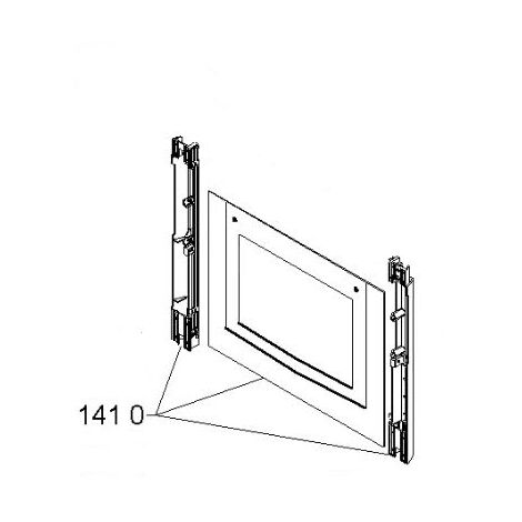 VITRE EXTERIEURE PORTE DE FOUR REP1410 pour FOUR WHIRLPOOL -...