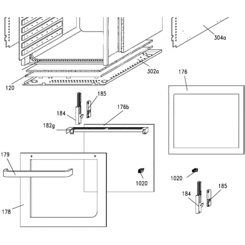 Vitre extérieure repère 178
