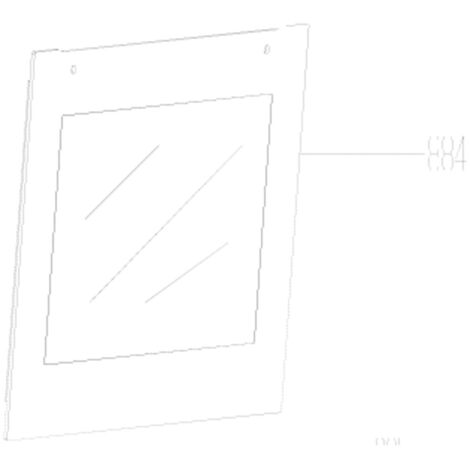 Vitre extérieure (repère 884) (210442943) Four, cuisinière BEKO