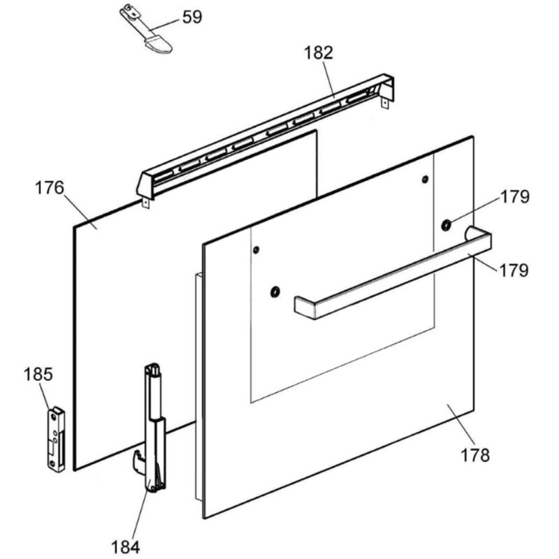 Vitre extérieure (repère n°178)